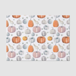 Papel de tono del patrón de calabaza colorido de o