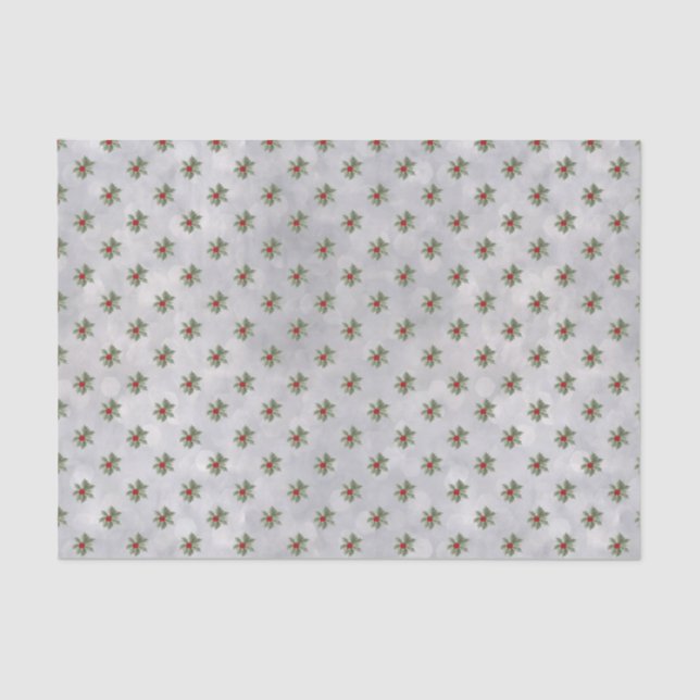 Papel de tono del patrón de fresa de invierno (Anverso)