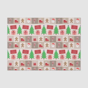 Papel de tono del patrón de Navidades pekineses