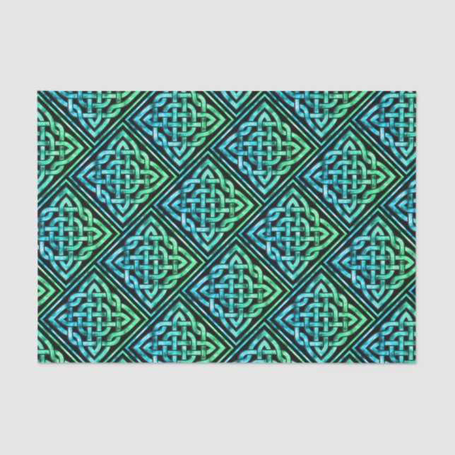 Papel de tono del patrón de nudo celta (Anverso)