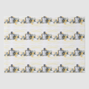 Papel de tono del patrón de perfumes florales