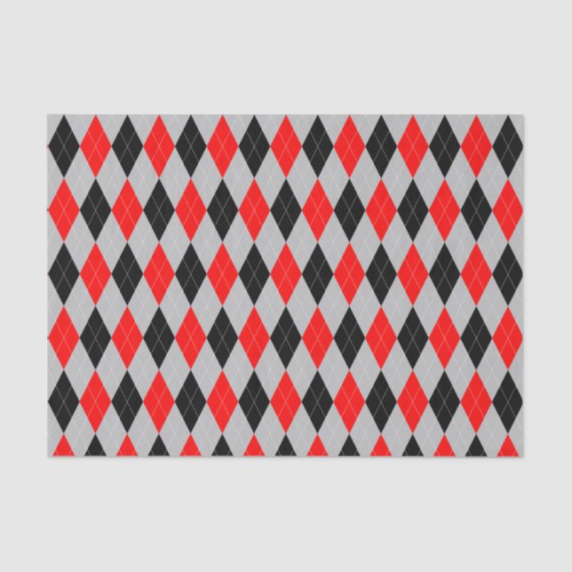 Papel de tono gris, negro y rojo (Anverso)