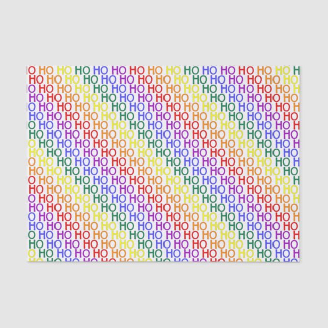 Papel de tono Rainbow Ho Ho Ho (Anverso)