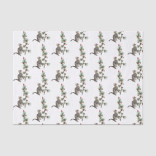 Papel de tono rojo de árbol de gato