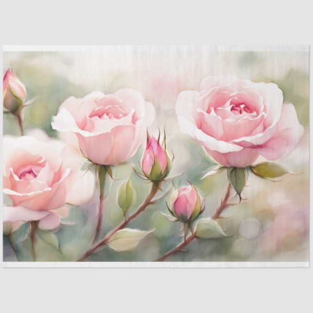 Papel de tono rosa de descomposición de rosa (Anverso)