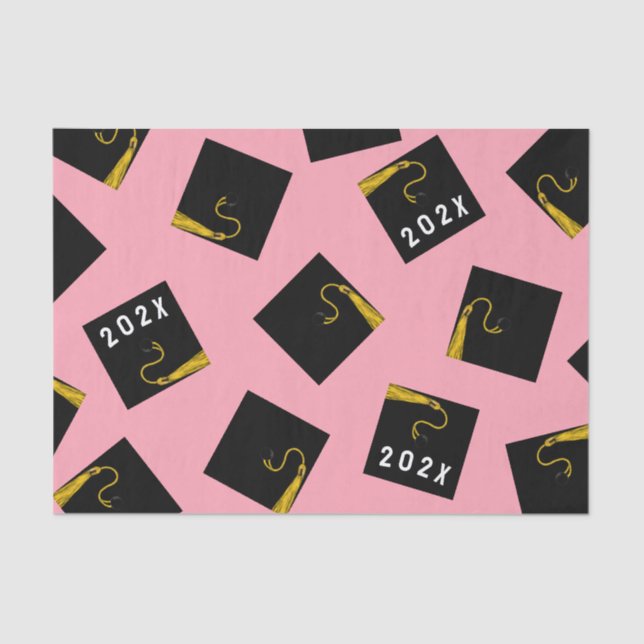 Papel de tono rosado de graduación 2025 (Anverso)