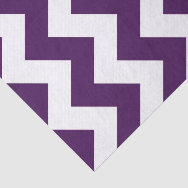 Papel de tono zigzag morado y blanco (Detalle)