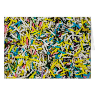 Papel de trituración colorido