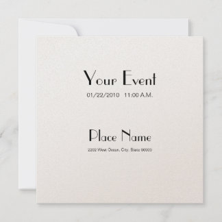 Papel de verano de champán de invitación 5.25x5.25