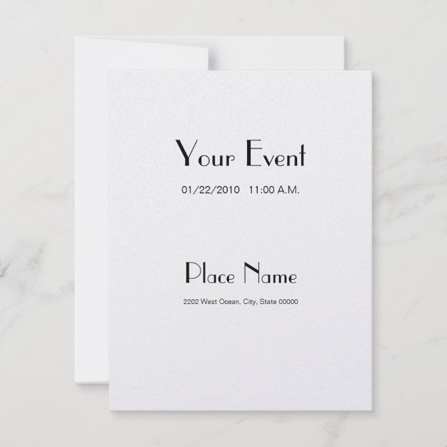 Papel de verano Pearl para la invitación 4.25x5.5 (Anverso)