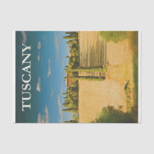 Papel de viaje de la Toscana de Vintage