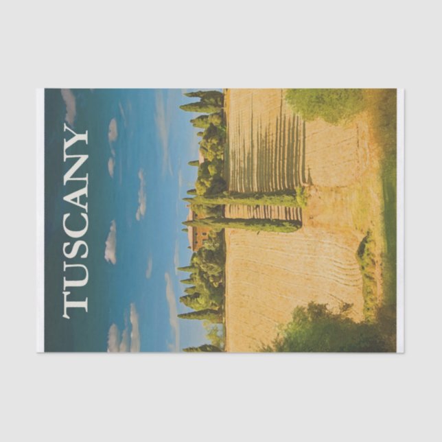 Papel de viaje de la Toscana de Vintage (Anverso)