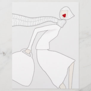 Papel de Volante de Arte para Colorear Moda Invern