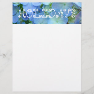 Papel de volantes de vacaciones azules con tema fl