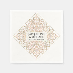 Papel Decoración de la recepción de la servilleta del pa