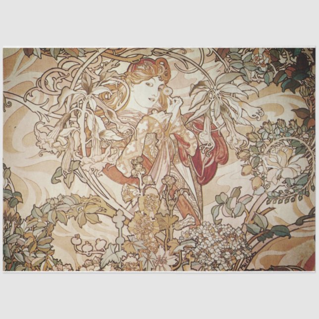 Papel decorativo Art Nouveau (Anverso)