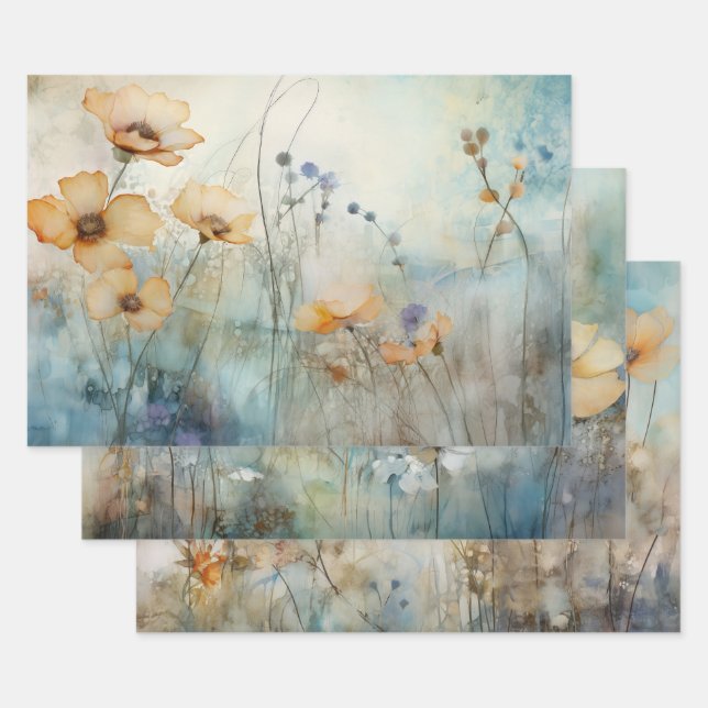 PAPEL DECORATIVO MEADOW WILDFLOWERS (Set)