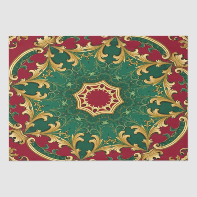 Papel decorativo verde para vacaciones (Anverso)