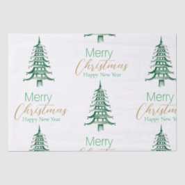 Papel del árbol de Navidad de la pagoda verde