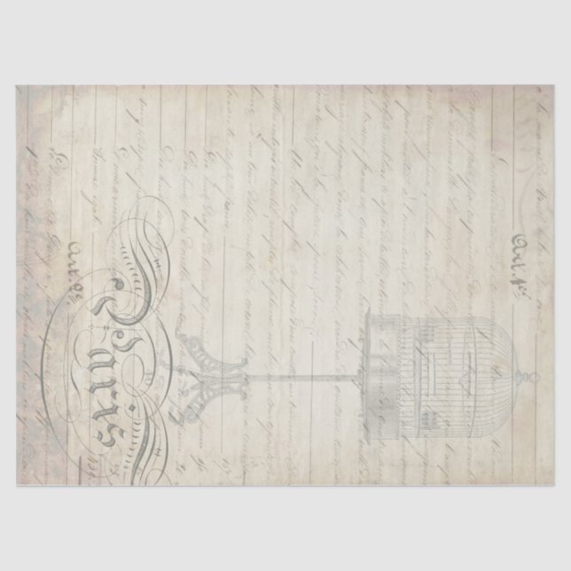 Papel del compañero de Decoupage de las Ephemeras (Anverso)