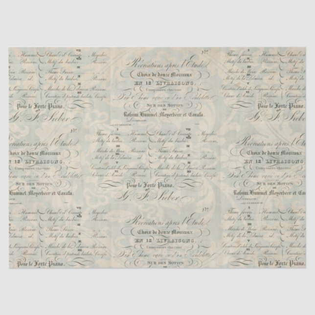 Papel del compañero de Decoupage de las Ephemeras (Anverso)