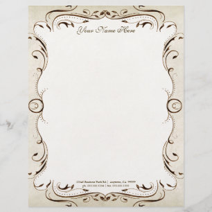 Papel del curriculum vitae del papel con membrete