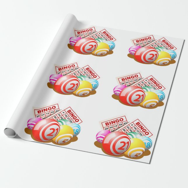 Papel del embalaje del jugador del bingo (Desenrollado)