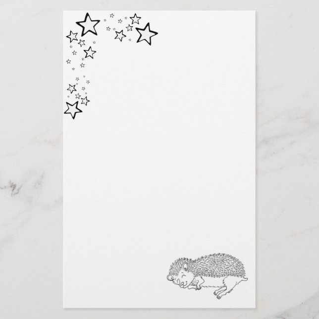Papel del erizo el dormir (Anverso)