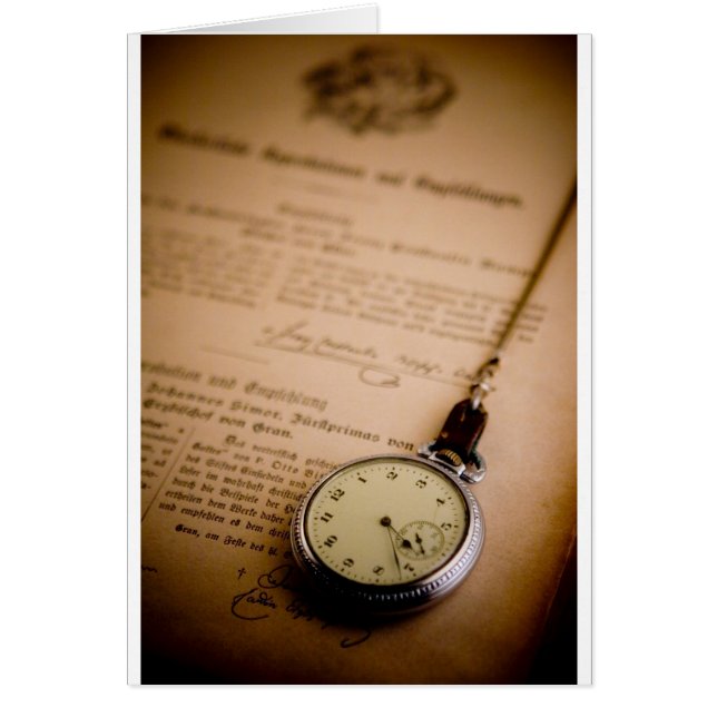 Papel del libro antiguo Pocket Watch Fob (Frente)