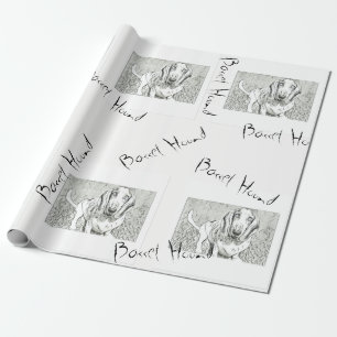 Papel del papel de regalo de Basset Hound