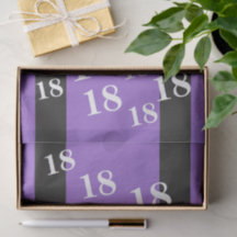Papel del patrón del número de cumpleaños 18 púrpu