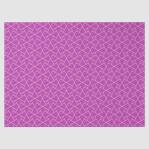 Papel del patrón islámico morado y dorado