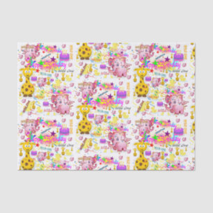Papel del primer cumpleaños salvaje