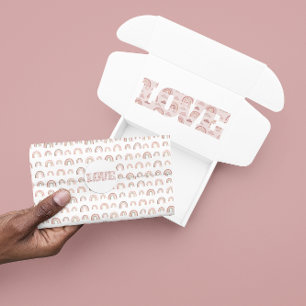 Papel del tejido arcoiris del Boho