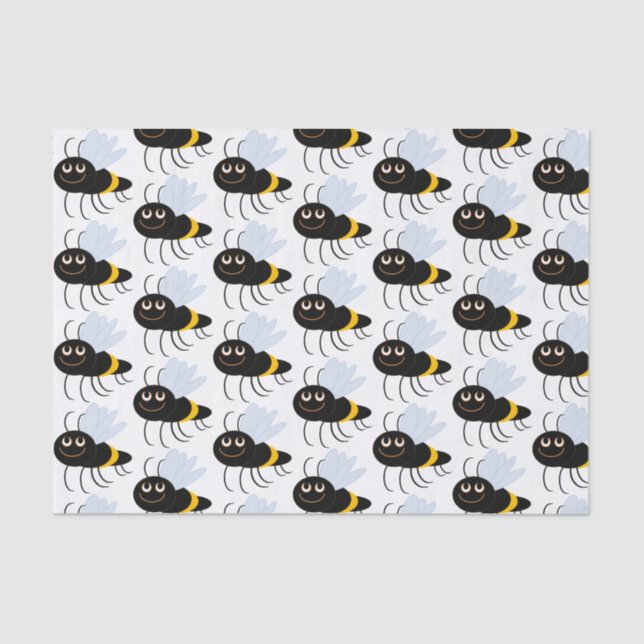 Papel del tejido de abejas felices (Anverso)