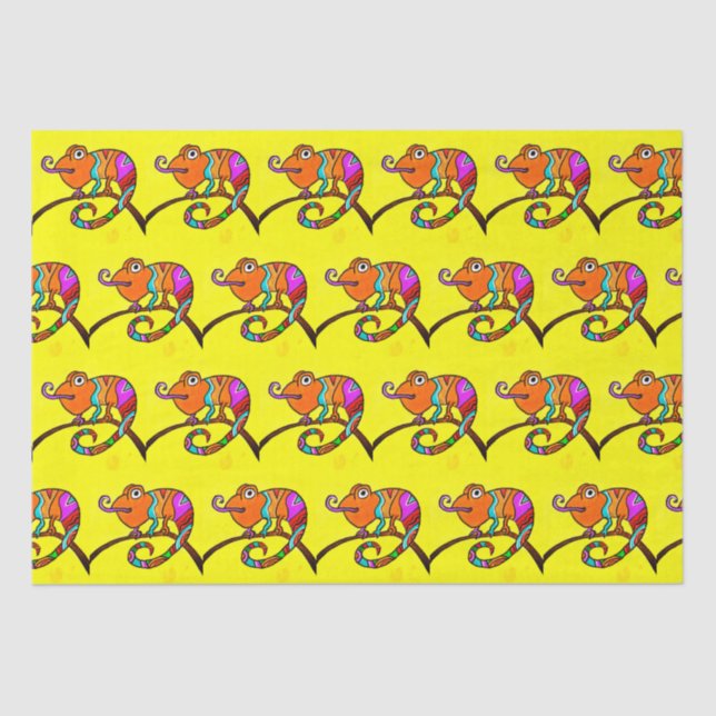 Papel del tejido de Chameleon (Anverso)