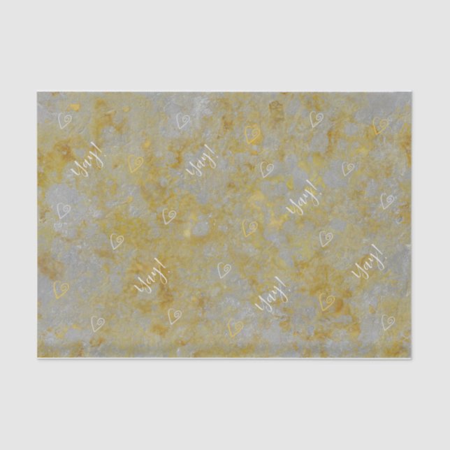 Papel del tejido de enlace plateado (Anverso)