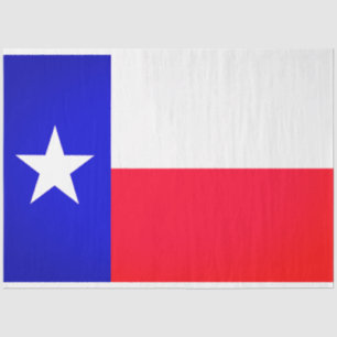 Papel del tejido de la bandera de Texas