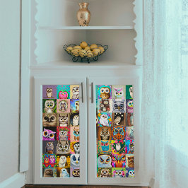 Papel del tejido de la desconexión de búho cuadrad