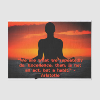 Papel del tejido de la meditación