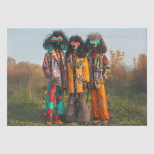 Papel del tejido de los candados hippie para desca