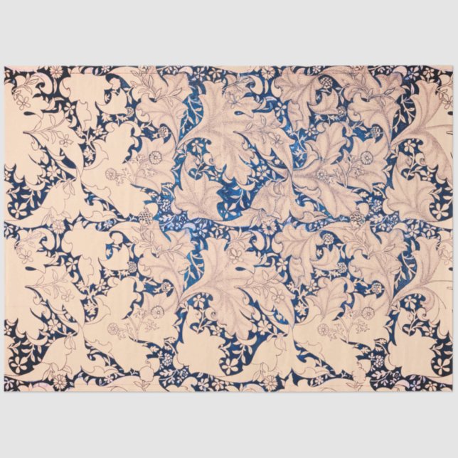 Papel del Tejido de MODELO William Morris LEAF (Anverso)