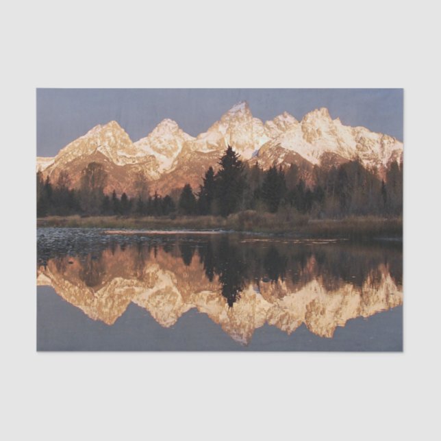 Papel del tejido de reflexión de montaña (Anverso)