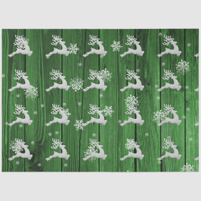 Papel del tejido de reno para los Navidades rusos  (Anverso)