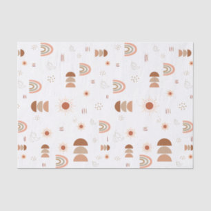 Papel del tejido del desierto del arco iris boho