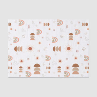 Papel del tejido del desierto del arco iris boho