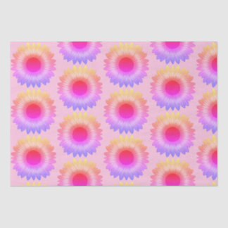 Papel del tejido del girasol rosa