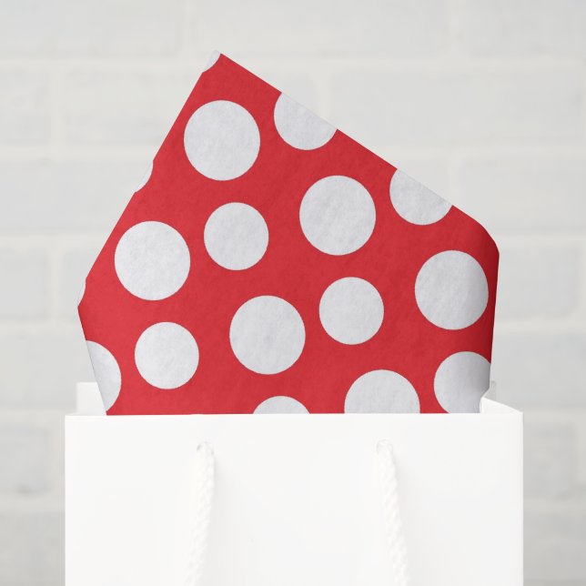 Papel del tejido del patrón de puntos de la polka  (Bolsa de regalo)
