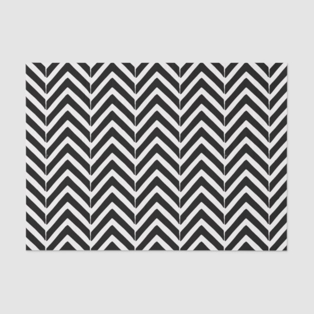 Papel del tejido del patrón Zig Zag Chevron (Anverso)