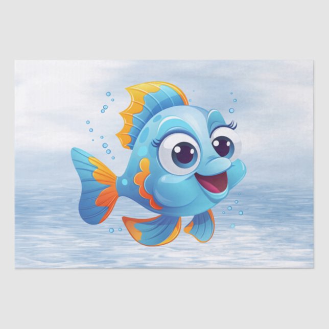 Papel del tejido del pez azul (Anverso)